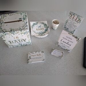 Oh baby theme baby shower decorations